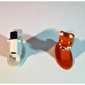 Minecraft Nano Fox & Goat Goat Die-Cast Collectible Figures